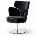 **Moderne draaistoel met hoog rugleuning en zachte bekleding**
